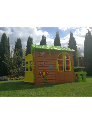 Дитячий будиночок зі столом і стільцем Дитячий будиночок зі столом і стільцем